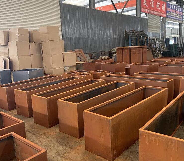 十月田镇耐候钢板花箱