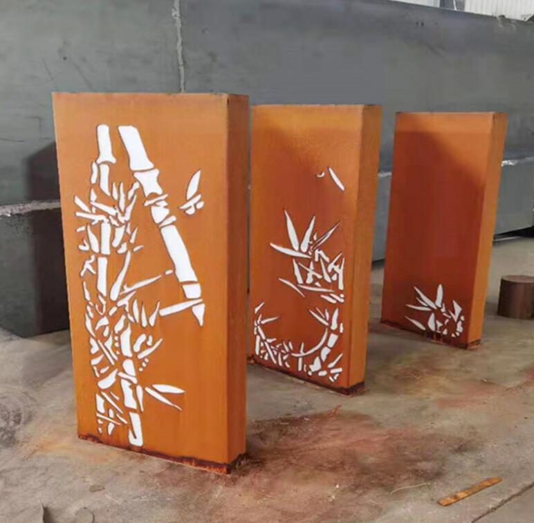 十月田镇锈钢板灯箱